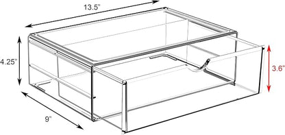 Sorbus Large Stackable Acrylic Drawers - Image 3