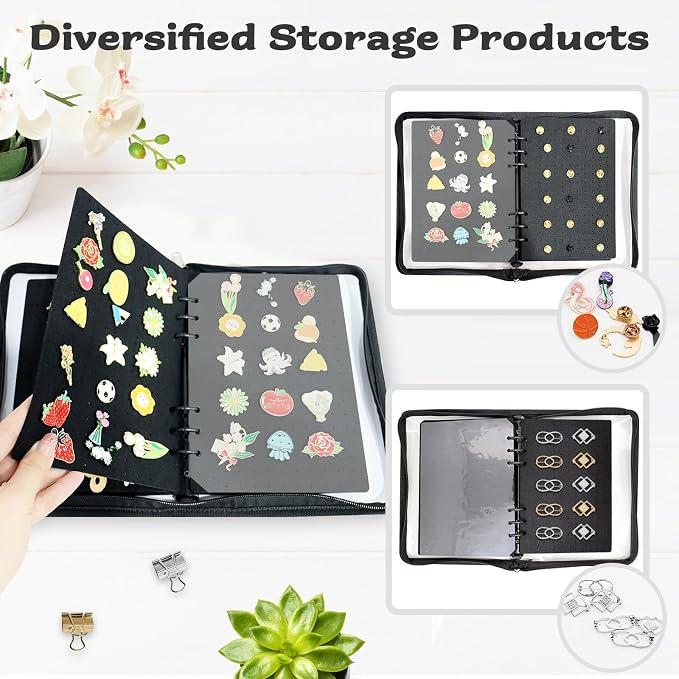 Enamel Pin Display Book Pin Collection Binder Holder Trading Book - Image 3