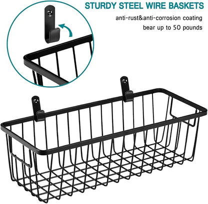 SheeChung Wall Hanging Baskets, Small Wire Basket - Image 3