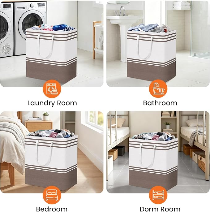 TranquilRelax 3-Pack Laundry Basket - Image 8