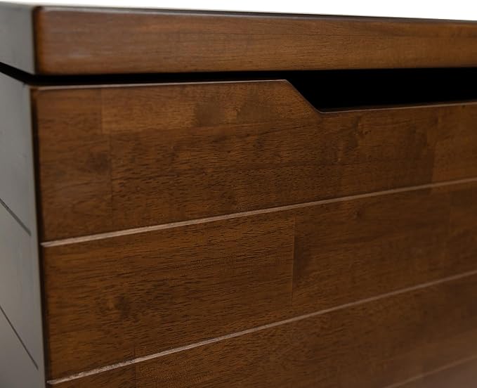 eHemco Heavy-duty Wooden Storage Trunk, 35.5x18.63x19.5“ | 2 Safety Hinges - Image 8