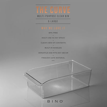 BINO | Plastic Storage Bins, X-Large | THE CURVE COLLECTION | Multi-Use - Image 2