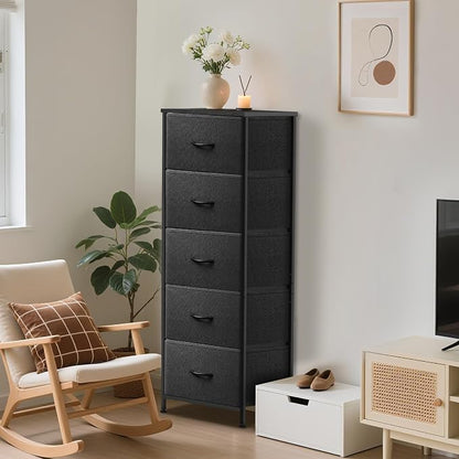 5 Fabric Drawer Dresser for Bedroom, Chest of Drawers - Image 2