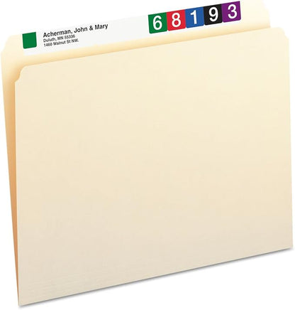 Smead File Folder, Straight-Cut Tab, Letter Size, 100 per Box by SMEAD