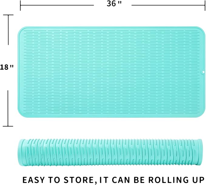 Silicone Dish Drying Mat for Multiple Usage, Easy clean, Eco-friendly, - Image 2