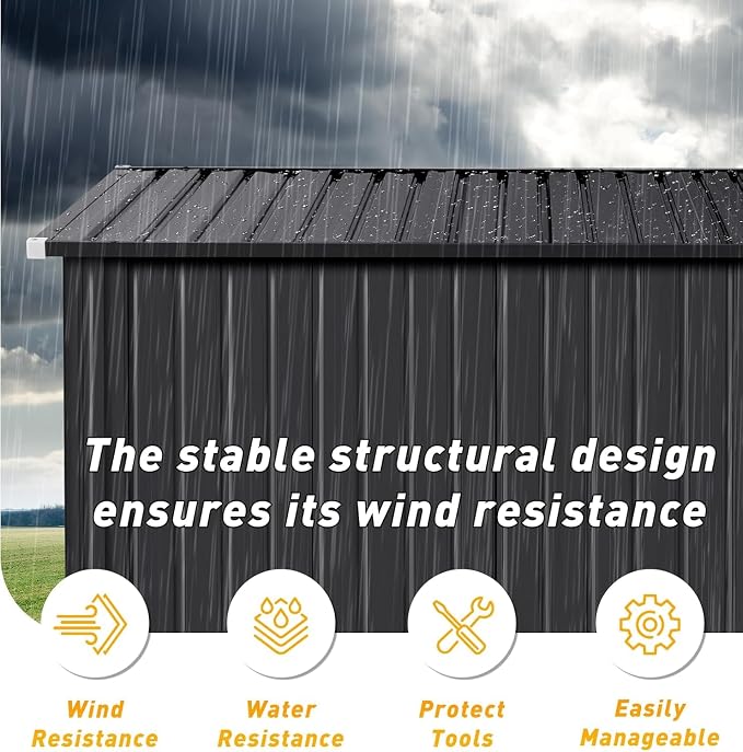 8'x4' Outdoor Storage Shed - Image 5