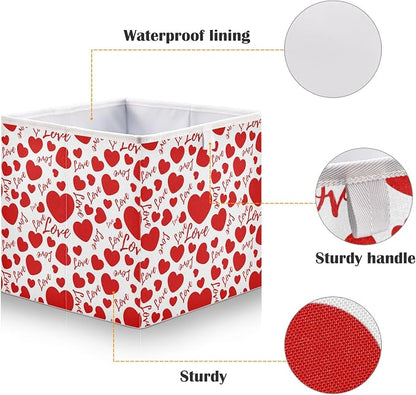 Valentines Hearts and Love Closet Organizers Storage Cubes Storage Bins Shelf - Image 4