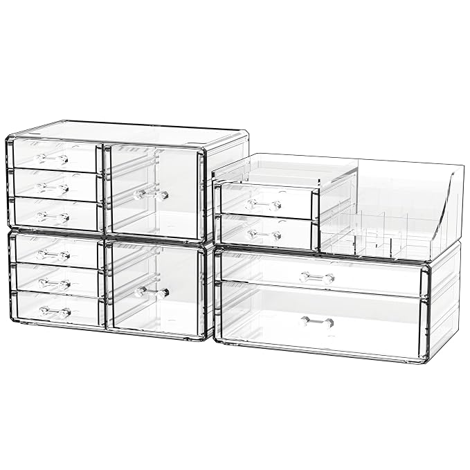 Acrylic Clear Make up Organizers And Storage by Cqacrylic