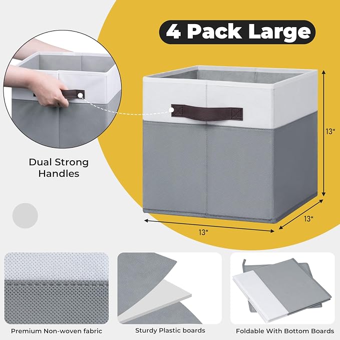 Criusia Fabric Storage Cubes - Image 4