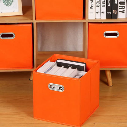 Fabric Cloth Storage Bins, Fabric Cube Bins Organizer - Image 3