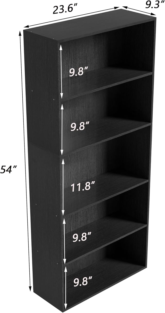 5 Tier book shelf, 5 Cube Storage Organizer, 5 Tier Cube Low Bookcase - Image 3