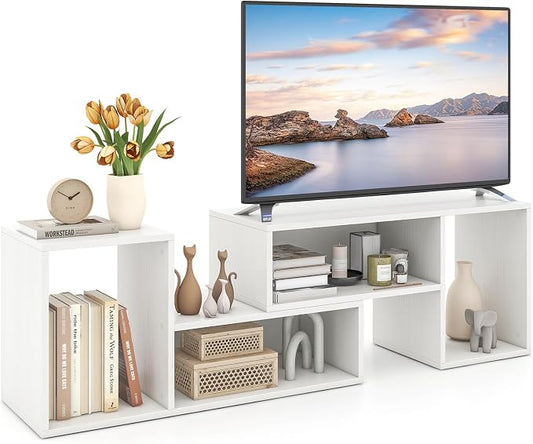LDAILY L-Shaped TV Stand, TV Entertainment Center by LDAILY