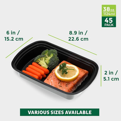Freshware Meal Prep Containers 1 Compartment - Image 4
