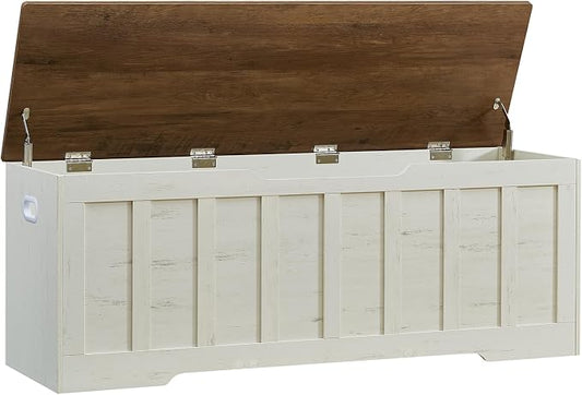 VANKILEY 51.2" Storage Chest Extra Large, Wooden Storage Bench, by Unknown