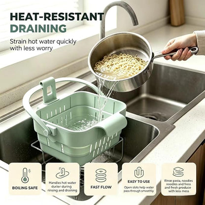 Foldable Hanging Sink Drain Basket, Stretchable Kitchen Sink Strainer, 2026 - Image 2