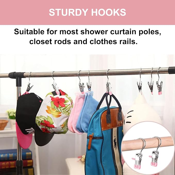 Boot Hangers for Closet, Hanging Clips Laundry Hooks Clothes Pins Closet Hanger - Image 6