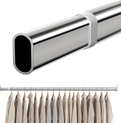 Oval Closet Rod 18-52 Inch Adjustable Closet Rods by Unknown