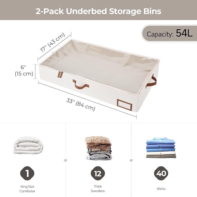 StorageWorks Large Under Bed Storage Containers - Image 7