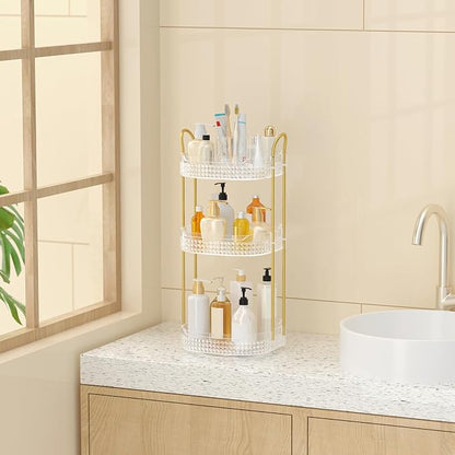 Rotating Makeup Organizer for Vanity 3 Tier, Perfume Organizer - Image 7