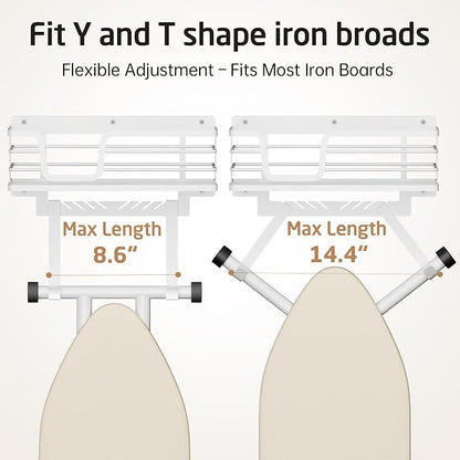 KES 90lb Heavy-Load Ironing Board Hanger Wall Mount, One-Piece Metal Frame - Image 7