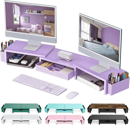 gianotter Dual Monitor Stand Riser, Desk Organizer by gianotter
