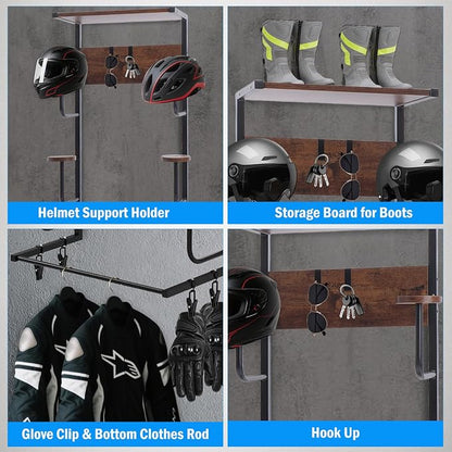 Motorcycle Helmet Holder, Durable Helmet Rack - Image 3