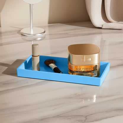 Vanity and Bathroom Tray, 7.7" ABS Countertop Organizer, Waterproof Vanity Tray - Image 4