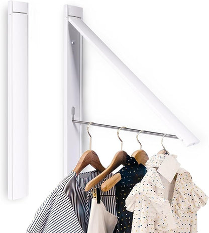 No Drill Wall Mounted Drying Rack 65 lb Aluminum - Image 2