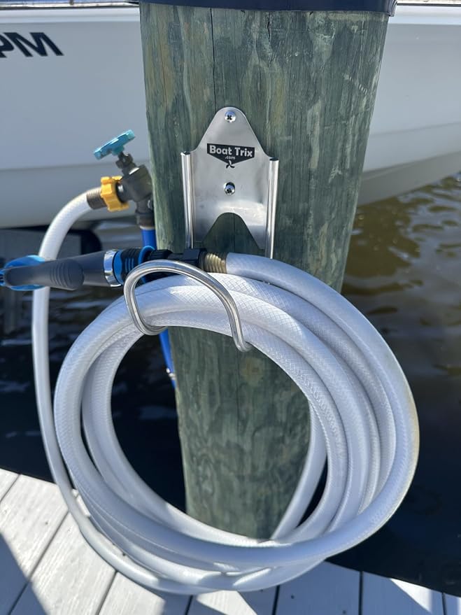 Hose Hanger, Stainless Steel Garden Hose Hook & Hanger, Hose Organizer - Image 5