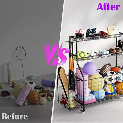 Sports Equipment Organizer, Outdoor Toy Storage - Image 6