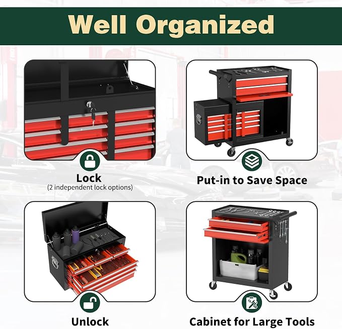 8-Drawer Heavy Duty Tool Chest - Image 6
