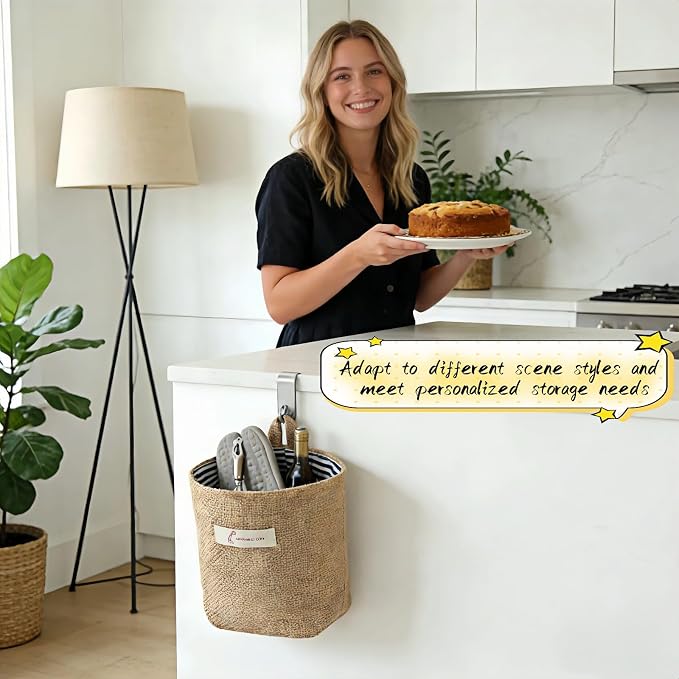 Machine Washable Hemp Cotton Hanging Organizer - Image 2