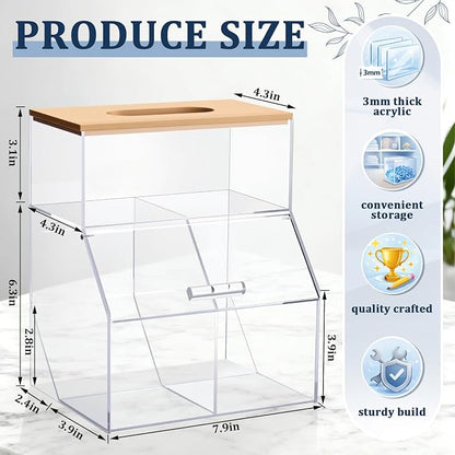 Juexica 3 in 1 Laundry Pods Container & Dryer Sheet Holder & Fragrance Beads - Image 2