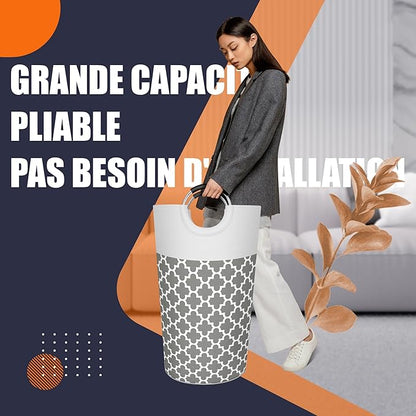 Caroeas 90L Light Laundry Basket, Waterproof Laundry Hamper, Laundry Bag - Image 3