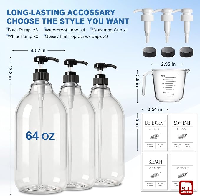 GMISUN Laundry Detergent Soap Dispenser, Liquid Laundry Detergent Dispenser - Image 3