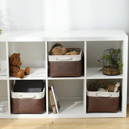 Large Storage Baskets for Shelves, Fabric Baskets for Organizing, Collapsible - Image 7
