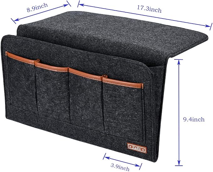 Bedside Caddy, 7 Pockets Large Size Bedside Organizer Caddy - Image 4