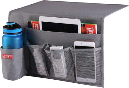 5 Pockets Bedside Caddy, Bedside Storage Organizer by ZAFIT