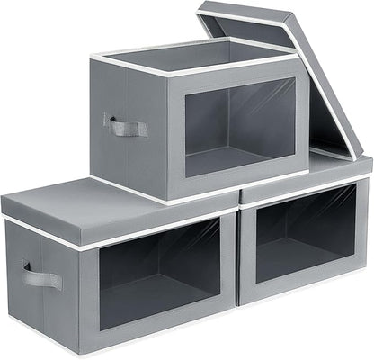 Homsorout Decorative Bins with Lids by Homsorout
