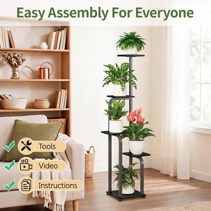 LASZOLA 5 Tiered Plant Stand Tall - Image 7