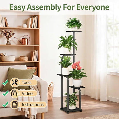 LASZOLA 5 Tiered Plant Stand Tall - Image 7