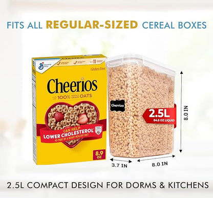 Shazo 2 Pack Small Airtight Cereal Containers Storage - Image 3
