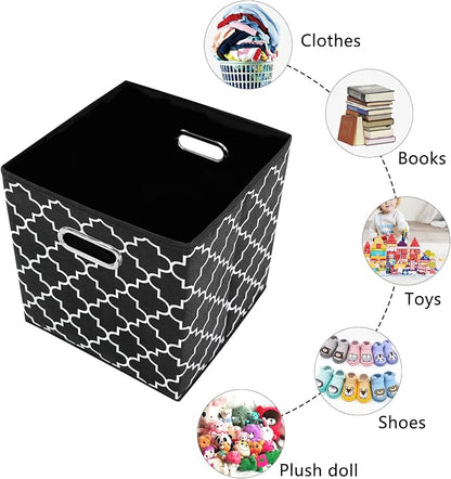 11 Inch Cube Storage Bins, Fabric Cube Organizer Bins - Image 6
