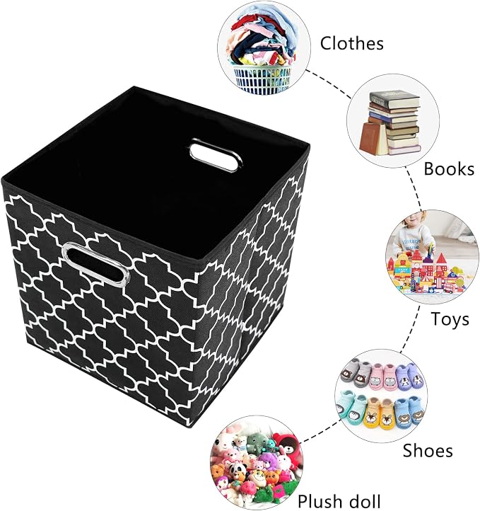 Fabric storage bins Cubes, Fabric Cube Organizer - Image 6