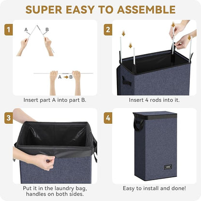 SOLEDI Slim Laundry Hamper - Image 7