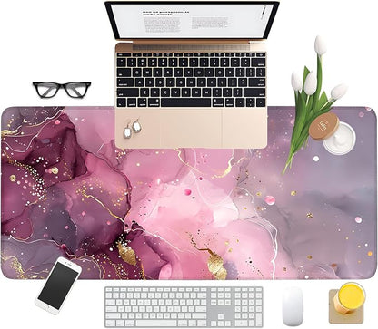 Pink Gaming Mouse Pad 35.4"x15.7"Desk Mat Anti-Slip Rubber Base & Durable - Image 8