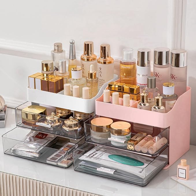 Pink Makeup & Skincare Organizer - Image 6