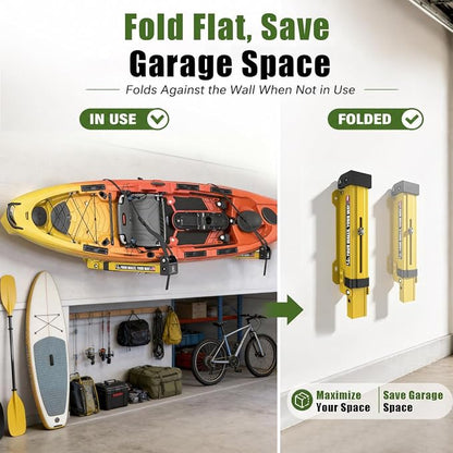 Kayak Storage Hooks Wall Mount Rack, Heavy Duty Garage Storage Hangers - Image 3