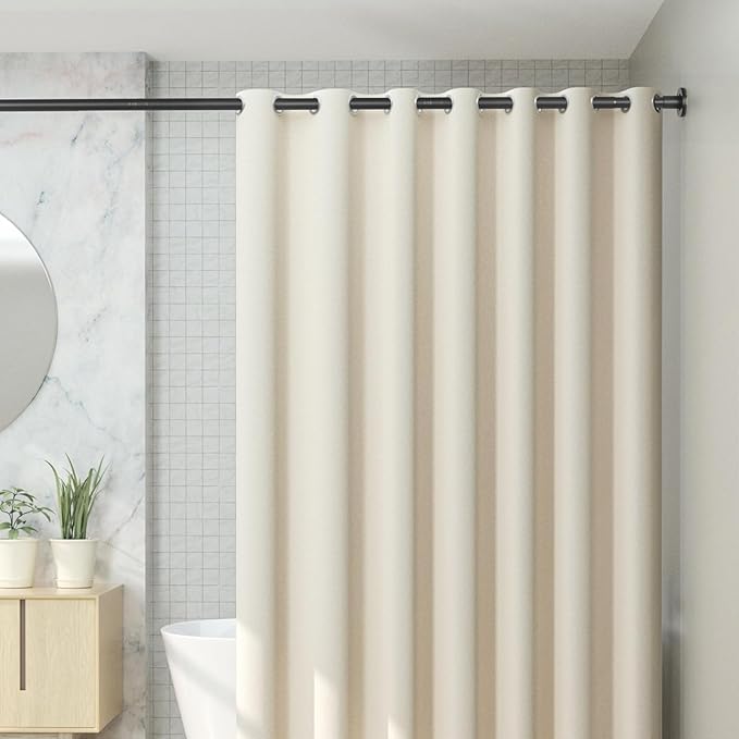 CorkLatta Black Shower Curtain Rod 32 to 43 Inch, 1 Inch Diameter Adjustable - Image 7