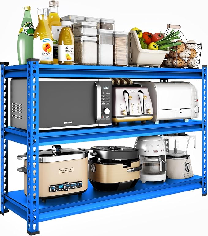 48" W Garage Shelving Heavy Duty, 1500LBS Loads Adjustable Garage Storage - Image 8